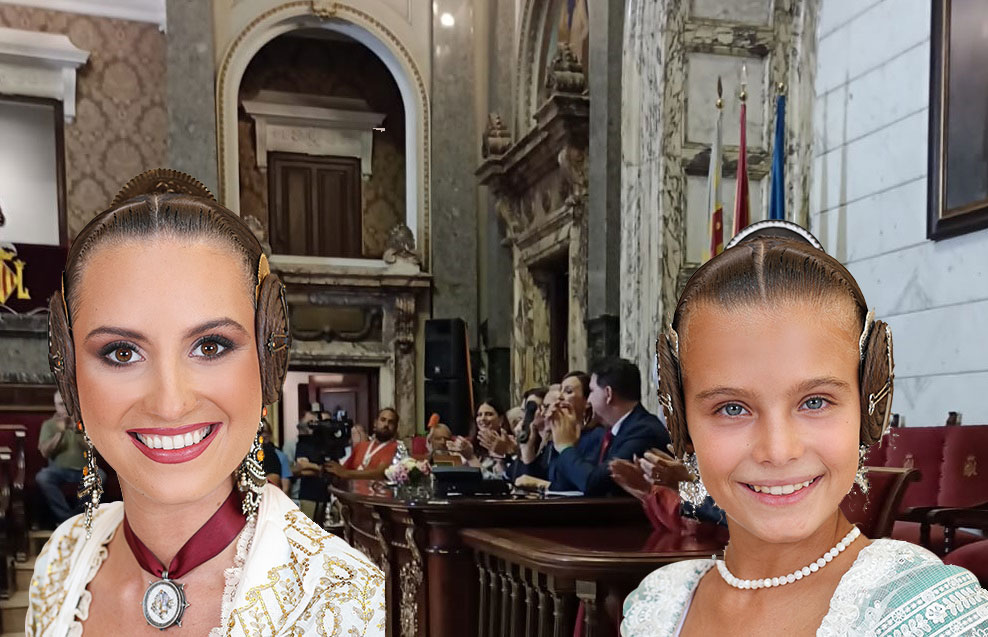 Mar A Estela Arlandis Y Marina Garc A Falleras Mayores De Valencia